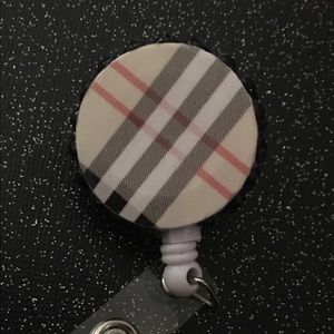 Designer name badge holder $8